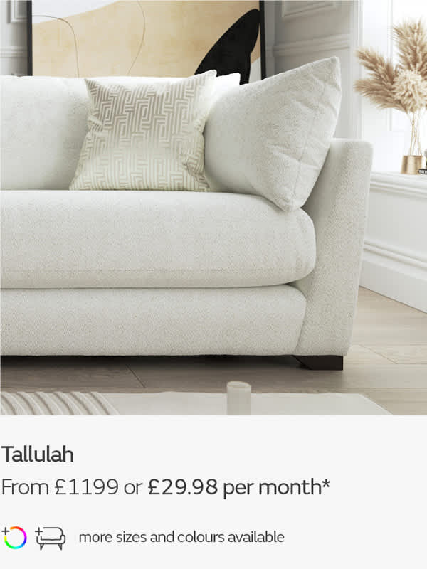 Tallulah fabric sofa